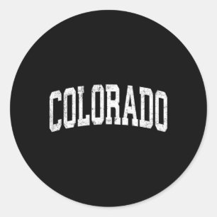 Colorado Co Athletic Sports Classic Round Sticker