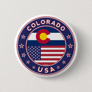 Colorado, Colorado t-shirt, USA states 6 Cm Round Badge