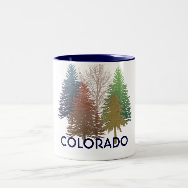 Colorado colourful trees coffee mug (Center)