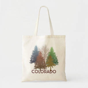 Colorado colourful trees reusable grocery bag