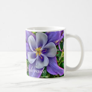 Colorado columbine flower coffee mug