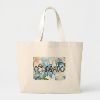 Colorado Columbine Flower Large Tote Bag