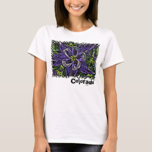 Colorado columbine ladies tee