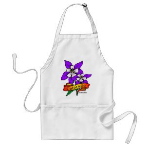 Colorado Columbine Standard Apron