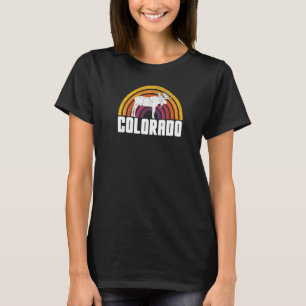Colorado Coolest Moose Vintage Retro Colorado CO C T-Shirt