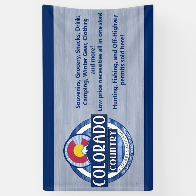 Colorado Country banner sign (Vertical)
