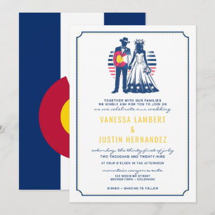 Colorado Couple Wedding Invitation