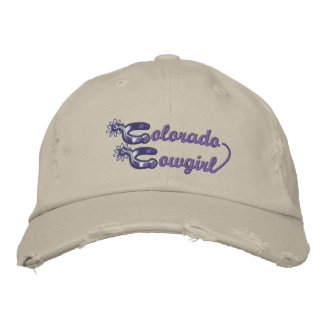 Colorado Cowgirl embroidered hat
