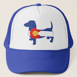 Colorado-Dachshund Trucker Hat
