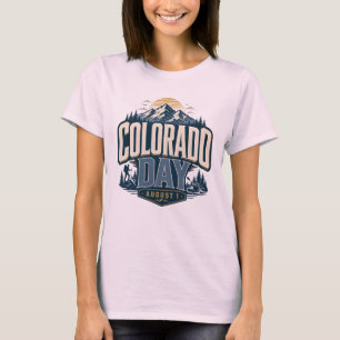 Colorado Day, Colorado 150th patriotic Retro Mount T-Shirt