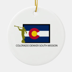 COLORADO DENVER SOUTH MISSION LDS CTR CERAMIC TREE DECORATION