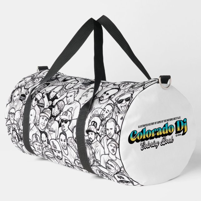 Colorado Djs Colouring Book Duffle Bag (Left Corner)