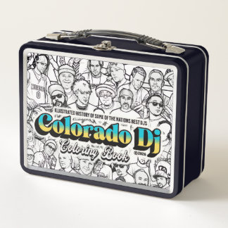Colorado Djs Colouring Book Metal lunchbox