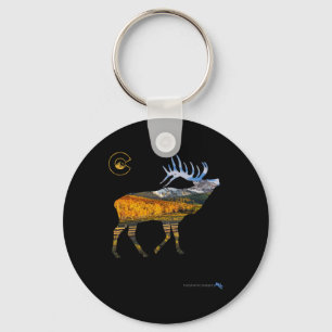 Colorado Elk Hunting Key Ring
