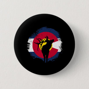 Colorado Elk - State Of Colorado -elk Hunter - Elk 6 Cm Round Badge
