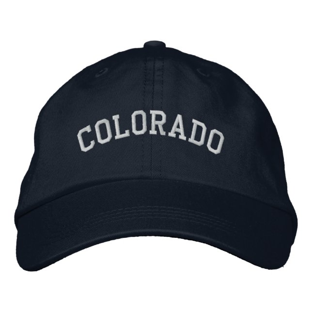 Colorado Embroidered Adjustable Cap Navy (Front)