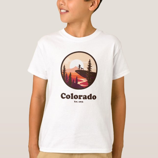 Colorado Est 1876 Kid's T-Shirt (Front)
