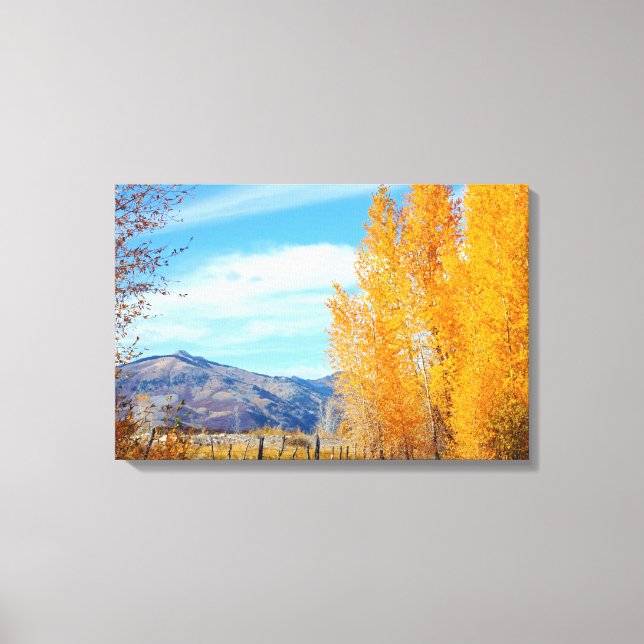 Colorado Fall Vista Wrapped Canvas (Front)