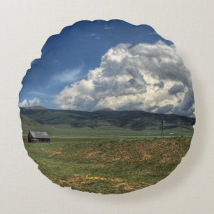 Colorado Farm Round Cushion