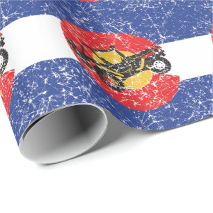 Colorado Flag 4 Wheeler Wrapping Paper