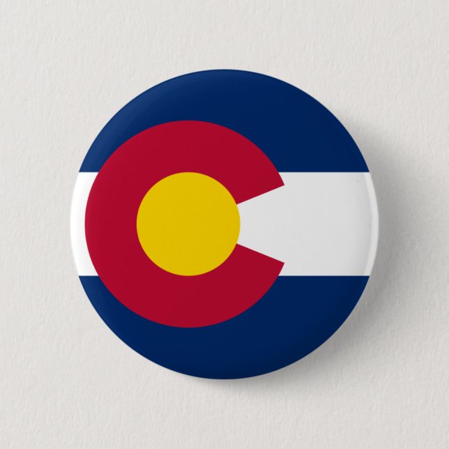 Colorado Flag 6 Cm Round Badge (Front)