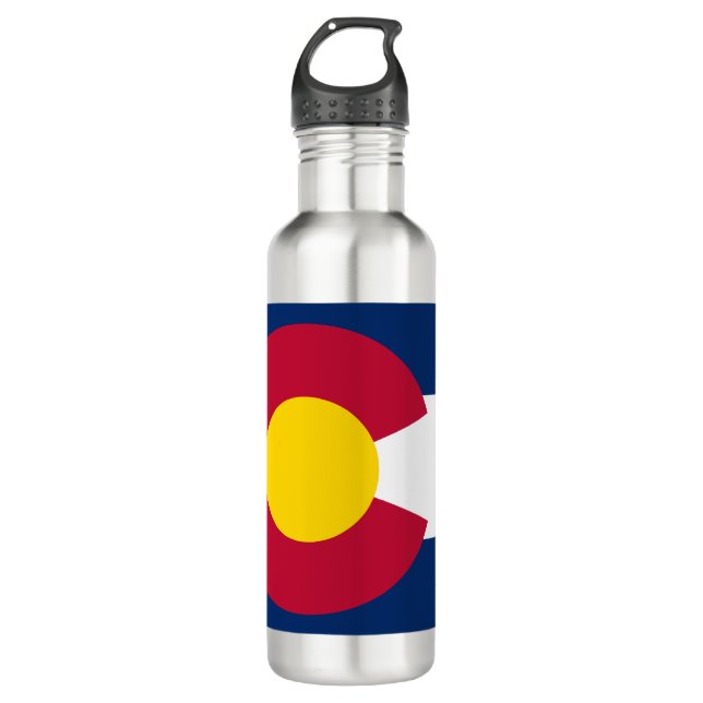 COLORADO FLAG 710 ML WATER BOTTLE (Front)
