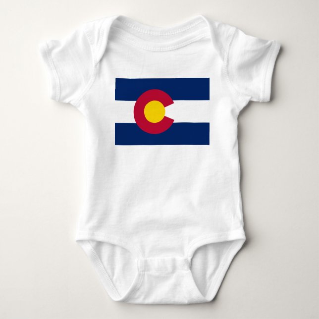 Colorado Flag Baby Bodysuit (Front)