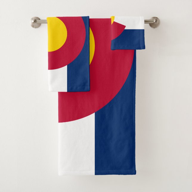 COLORADO FLAG BATH TOWEL SET (Insitu)