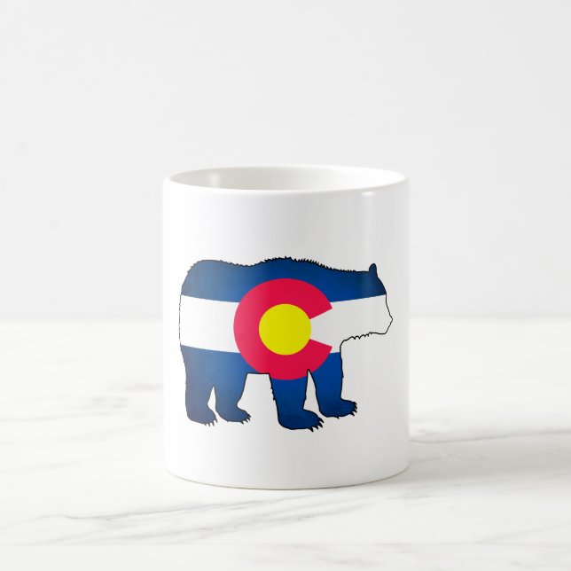Colorado flag bear coffee mug (Center)