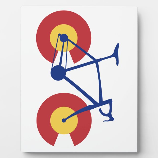 Colorado Flag Bicycle Plaque (Front)