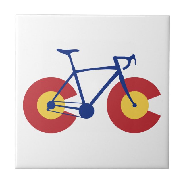 Colorado Flag Bicycle Tile (Front)