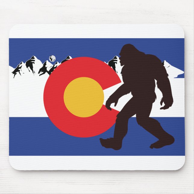 Colorado Flag Bigfoot Mouse Mat (Front)