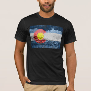 colorado flag brick wall T-Shirt