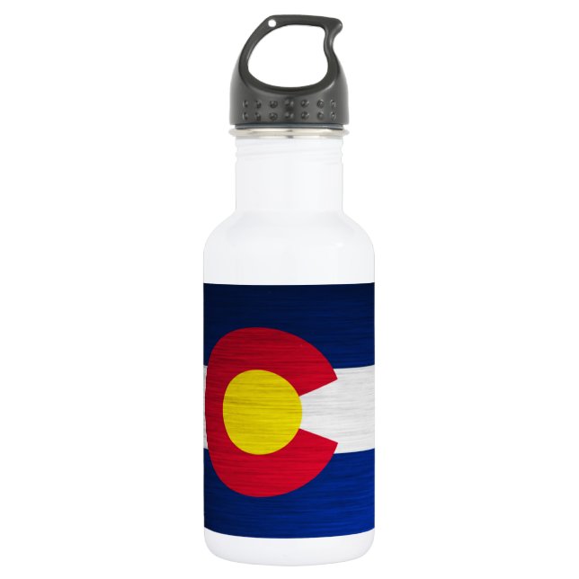 Colorado Flag Brushed 532 Ml Water Bottle (Front)