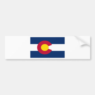 Colorado Flag Bumper Sticker