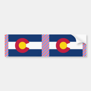 Colorado Flag Bumper Sticker