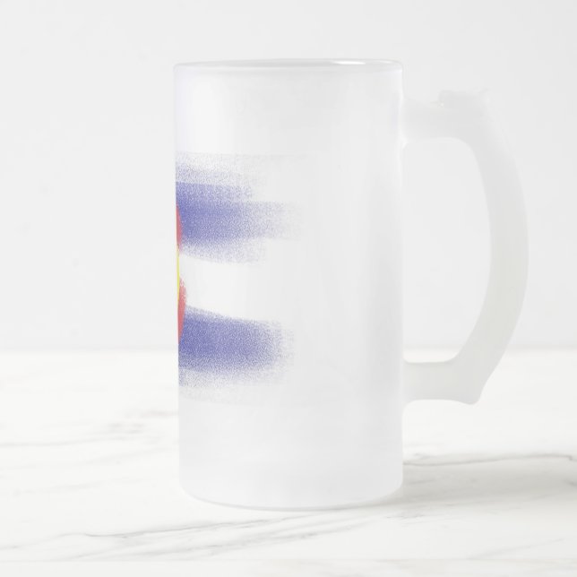 Colorado flag chalk beer mug (Right)