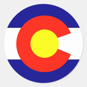 Colorado Flag Classic Round Sticker