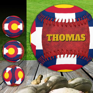 Colorado Flag, Colorado, Monogram / Baseball Balls
