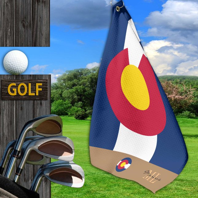 Colorado flag & Colorado monogrammed / golf towel (Creator Uploaded)
