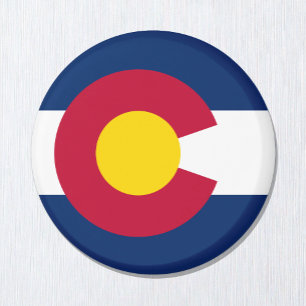 Colorado flag & Colorado, USA holiday/sports Magnet