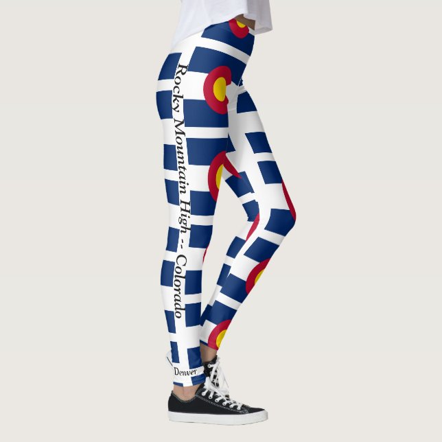 Colorado Flag Customise Leggings Running Pants (Right)