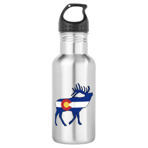 Colorado Flag Elk 532 Ml Water Bottle