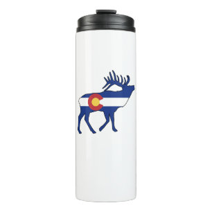 Colorado Flag Elk Thermal Tumbler