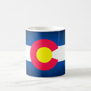 Colorado flag fade coffee mug cup