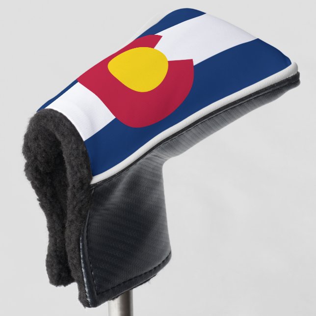 COLORADO FLAG GOLF HEAD COVER (3/4 Front)