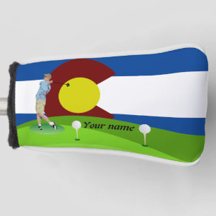 Colorado flag golf head cover