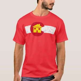 Colorado Flag Home Vintage Retro Fade T-Shirt