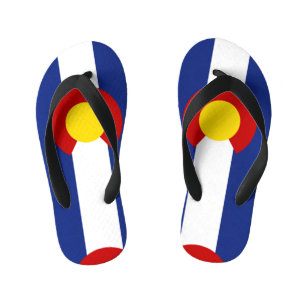 Colorado Flag Kid's Flip Flops