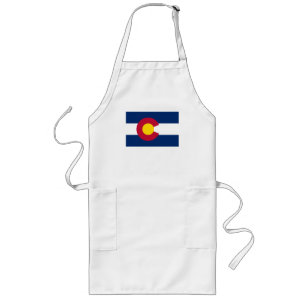 Colorado Flag Long Apron